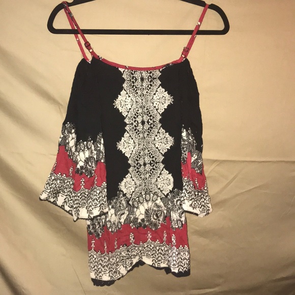 Angie BoHo off the shoulder blouse/shirt/top - Picture 4 of 4